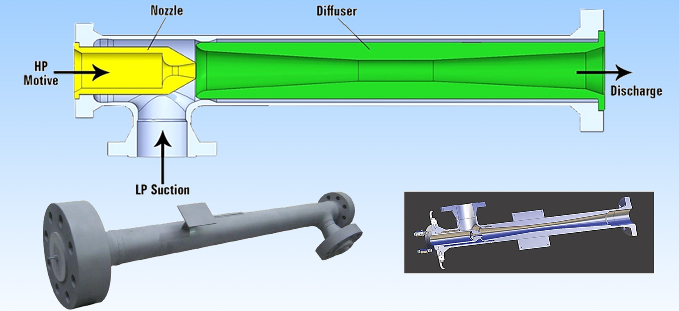gas ejector design calculation xls